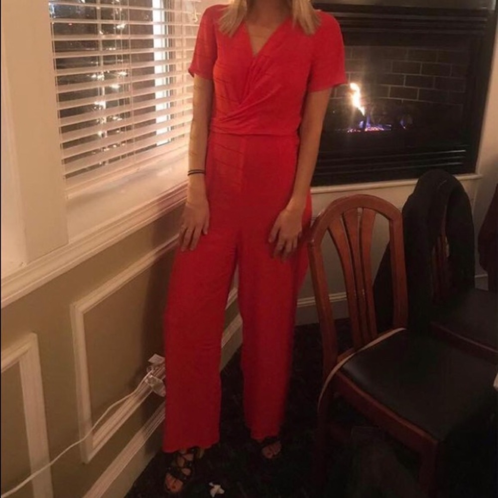 Red jumpsuit